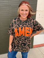 Amen Duck Camo Varsity Tee (Customizable)