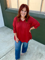 Soft Relaxed Draped Top
