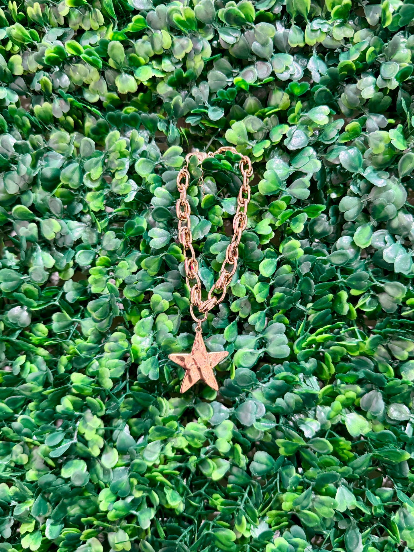 Double Link Star Chain Bracelet - Gold