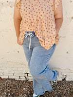 Sara Slit Leg Vervet Jeans