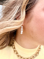 Pearl Hoop Earrings