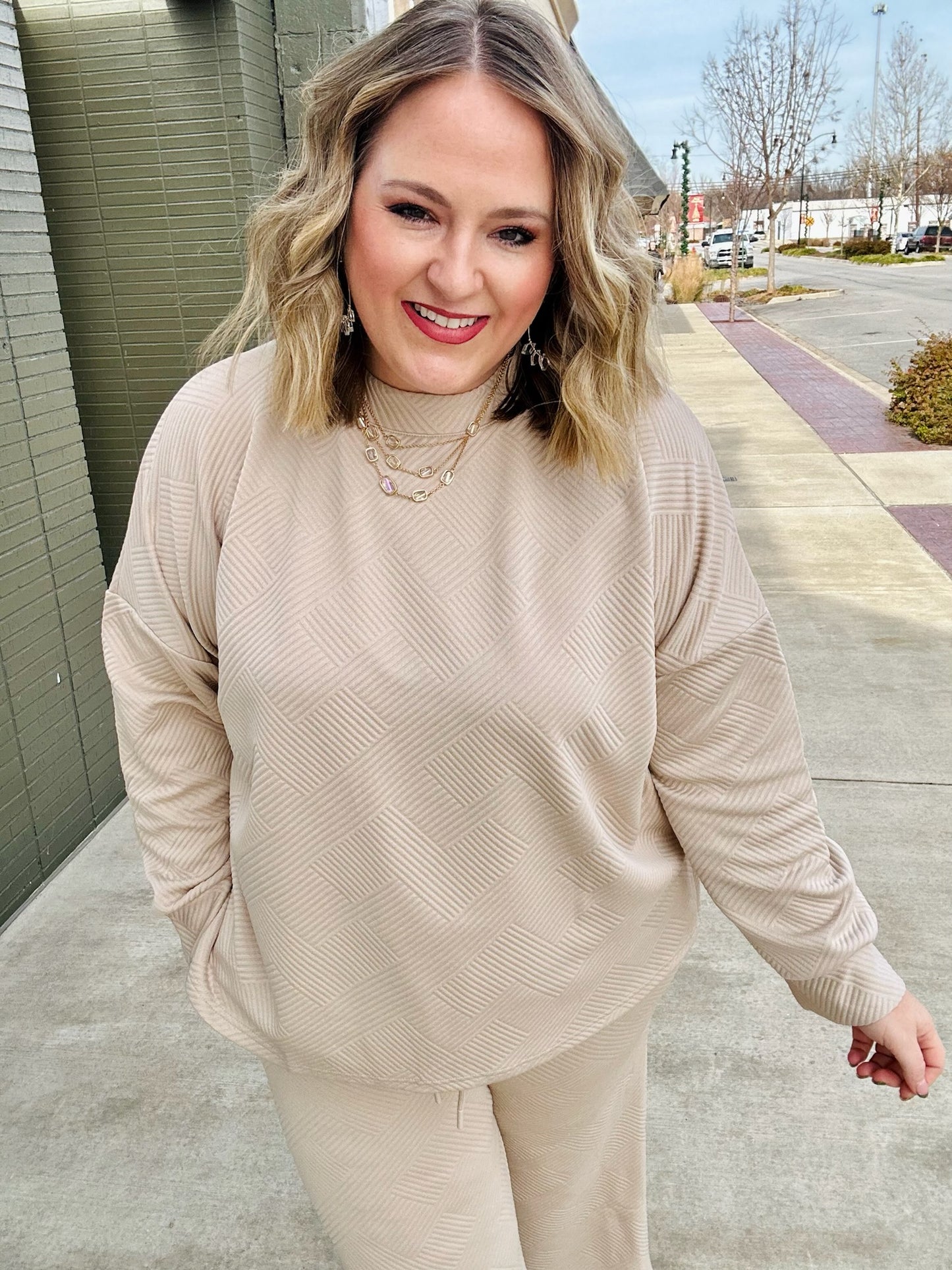 Bonnie Textured Matching Set