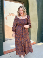 Abra Animal Print Maxi Dress