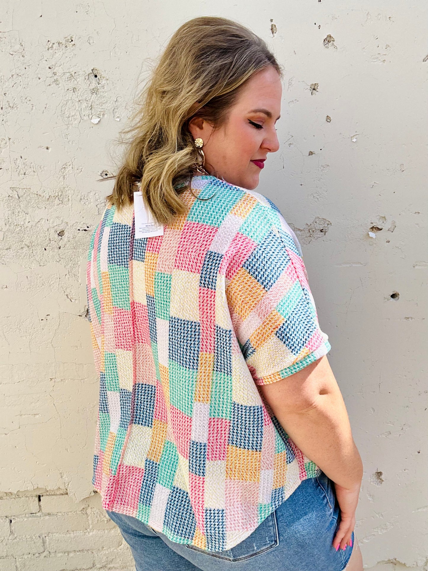 Miranda Geometric Patchwork Top