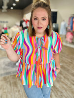 Allie Retro Stripe Top
