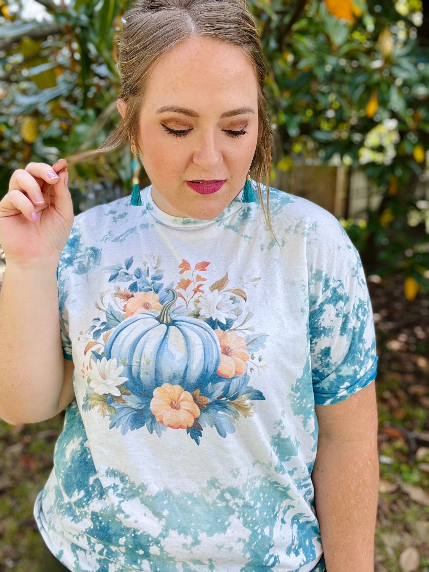 Floral Pumpkin Graphic Tee