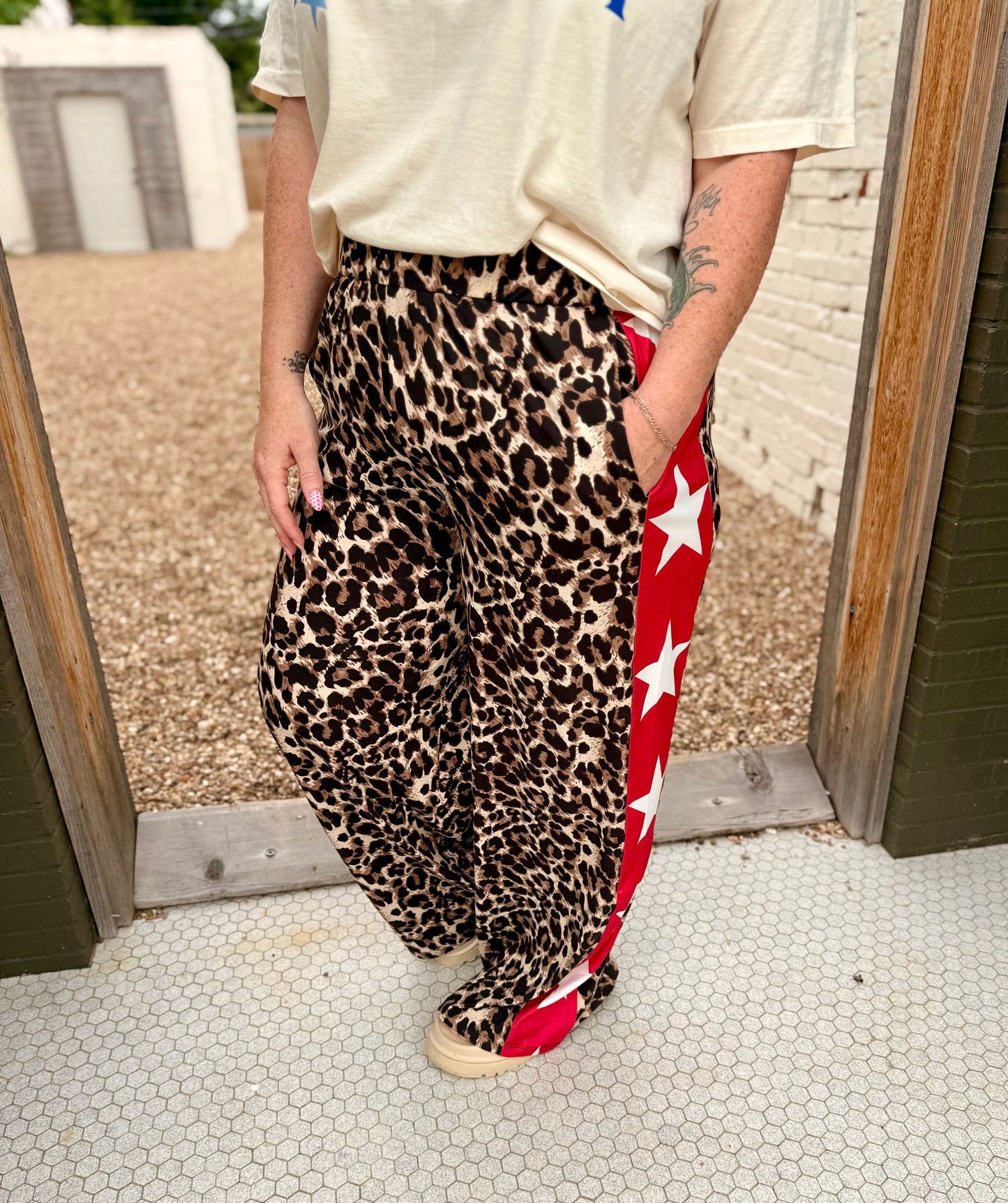 Leopard Star Pants