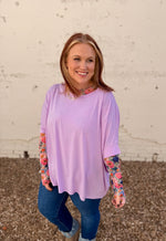 Pink French Garden Mesh Top