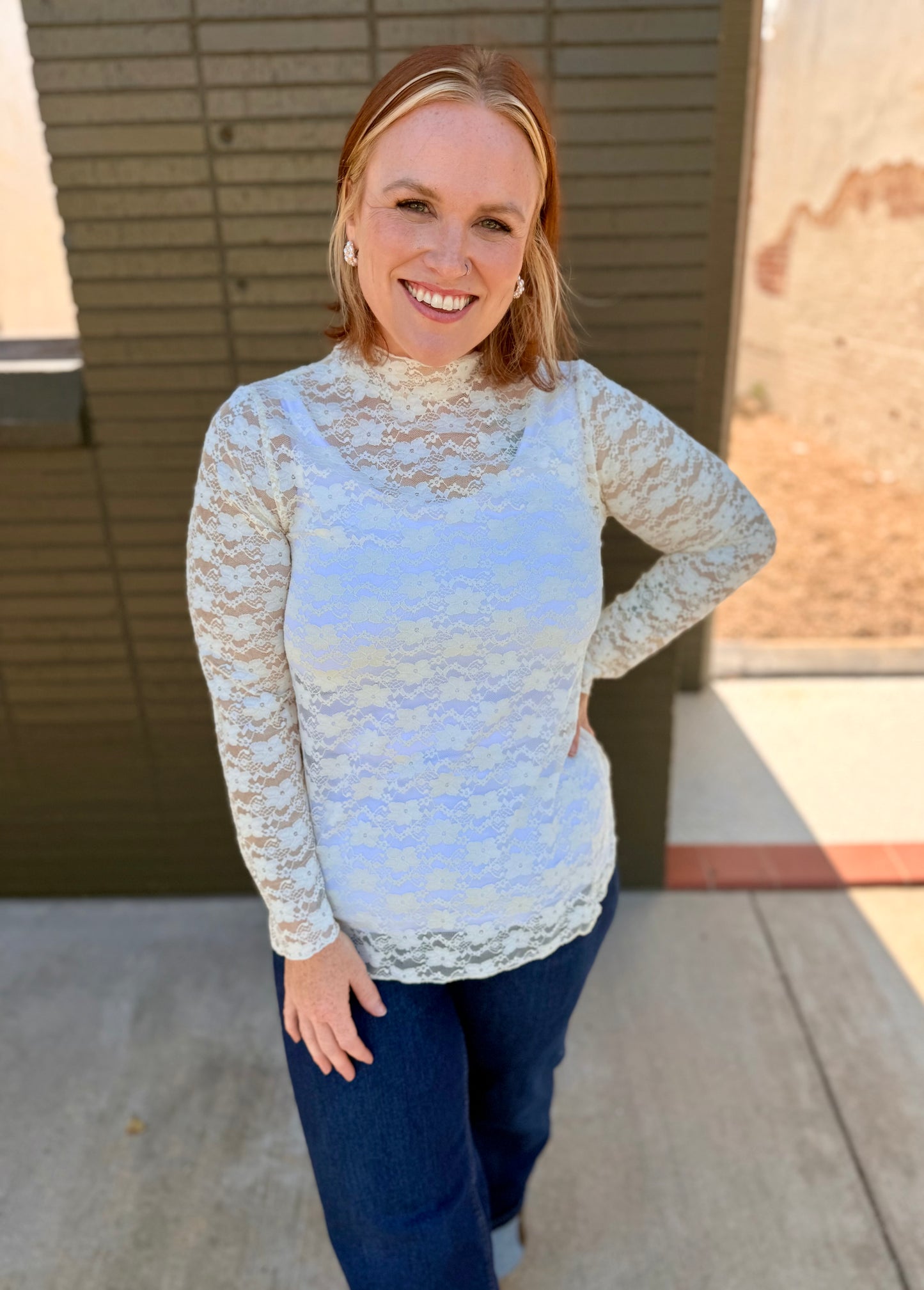 Amber Ivory Lace Top