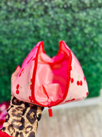 Cherry Print Makeup Bag