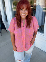 Paige Pink Pocketed Top