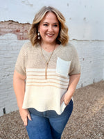 Allysia Coloblock Sweater Top