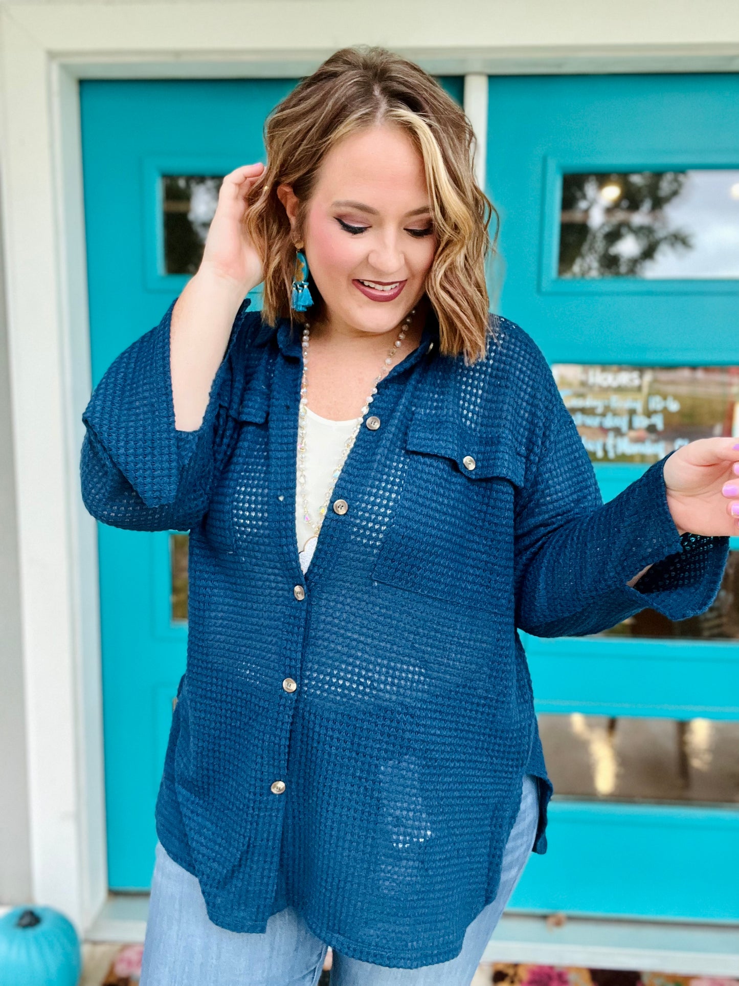 Lily Button Down Knit Shacket