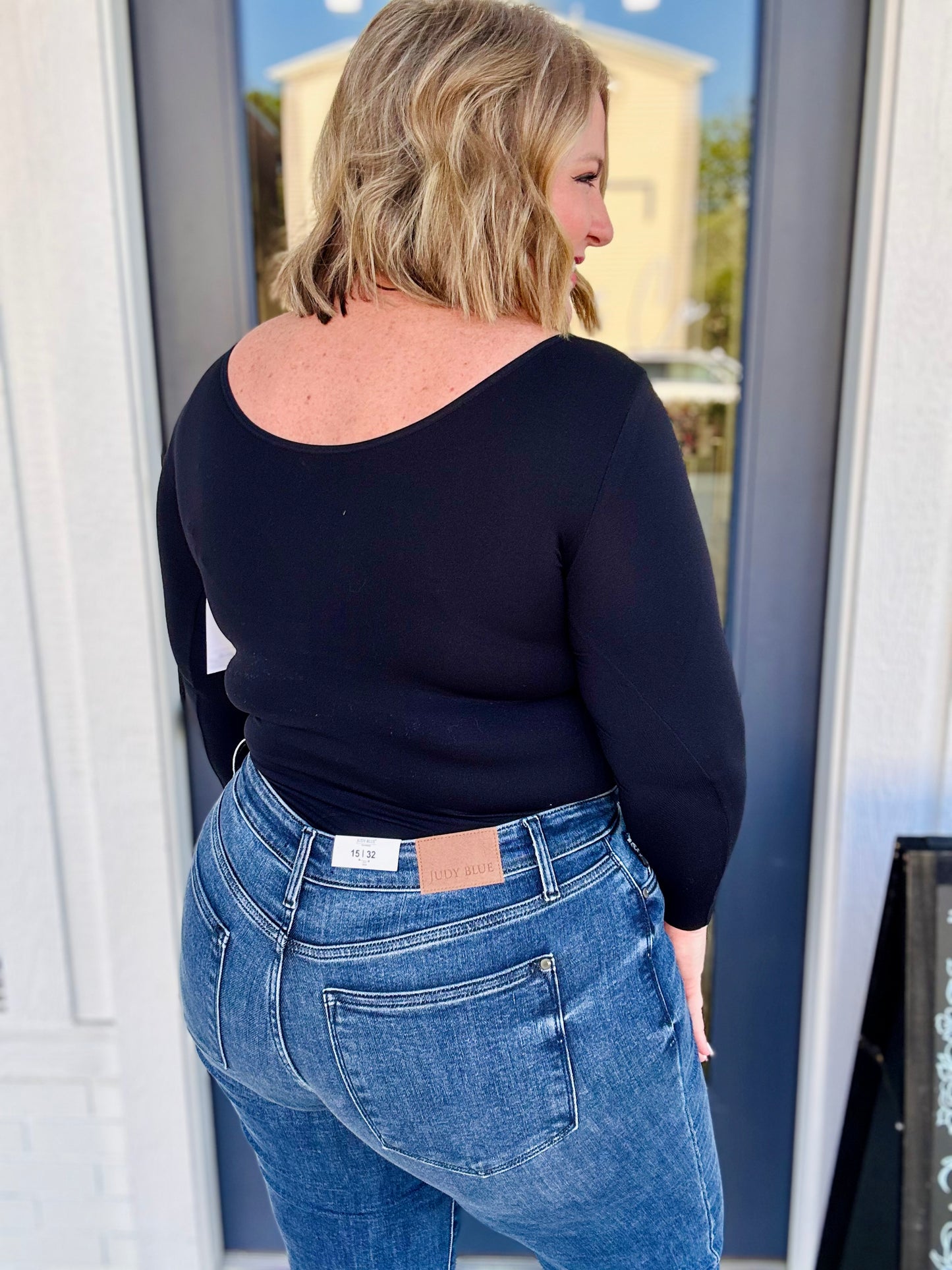 (RESTOCK) Seamless Reversible Long Sleeve in Black