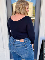 (RESTOCK) Seamless Reversible Long Sleeve in Black