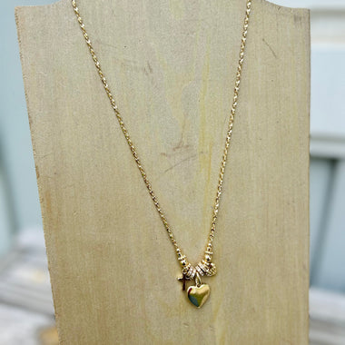 Rhinestone Heart Necklace