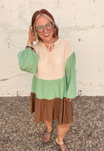 Mint Mocha Tiered Dress