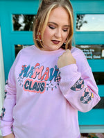 Custom Name “Claus” Sweatshirt with sleeve detail