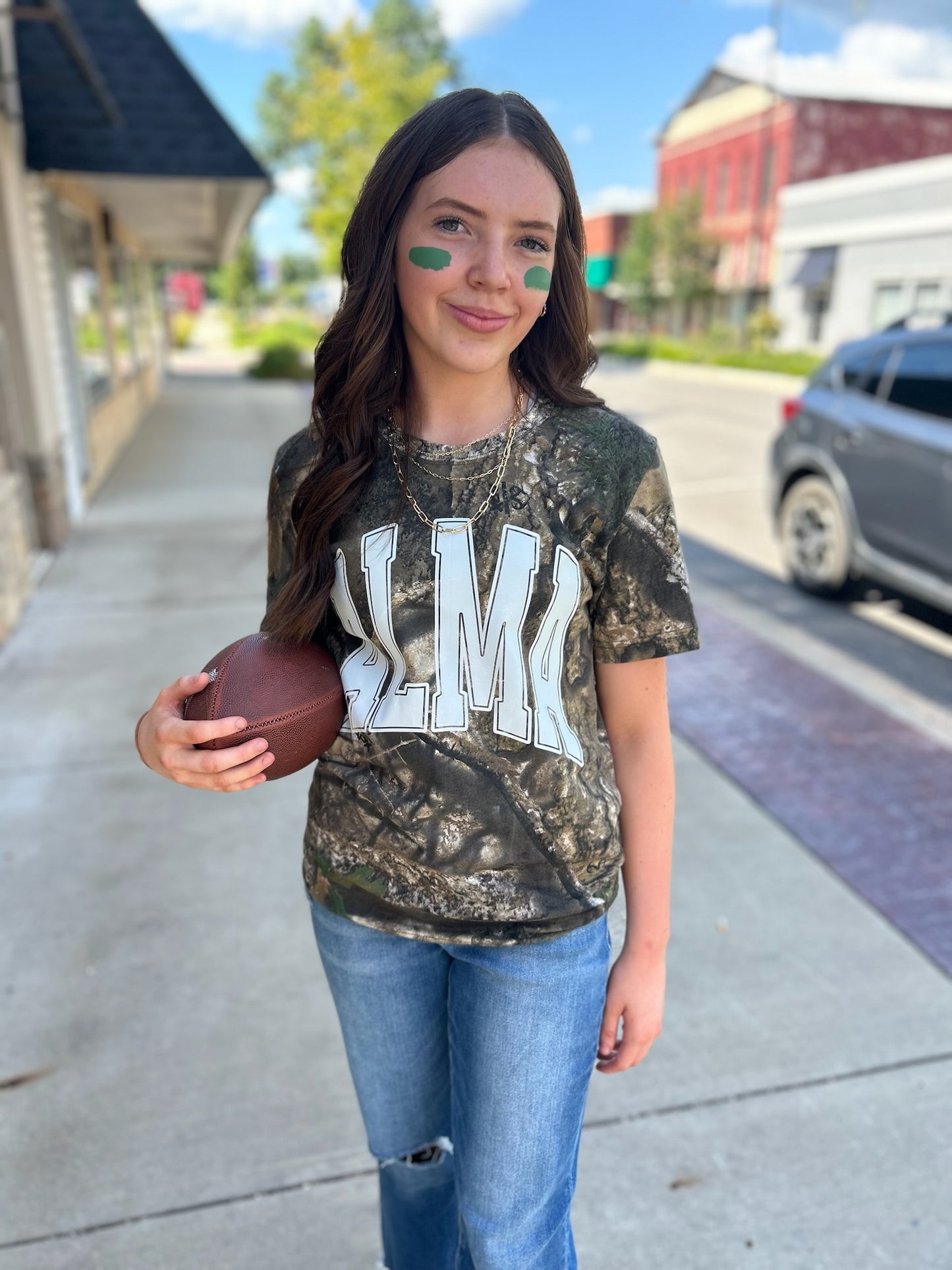 School Varsity On Real Tree Camo (Customizable)