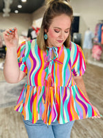 Allie Retro Stripe Top