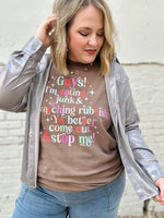 Life of the Party Shimmer Top in Silver