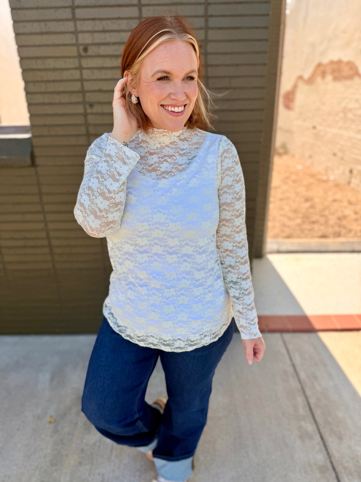 Amber Ivory Lace Top