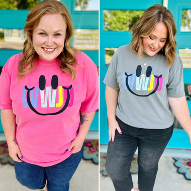Smiley Jesus Tee on Comfort Color (Multiple Colors)