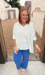 Stevie White Boho Top