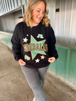 Chenille Patch Accent School Spirit Sweatshirt (Any Style)