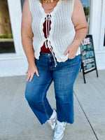 Elizabeth Wide Leg Vervet Jeans