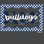 Checkered Outline School Spirit Tee