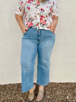 Super High Crop Wide Leg Jeans