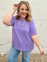 Carly Ribbed Oversized V-Neck