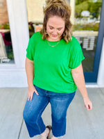 Jaylee Green Slinky Top