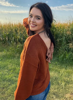 Market Special: Bow Caramel Sweater