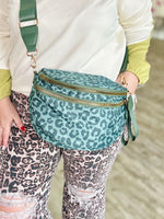 Green Leopard Oversized Fanny