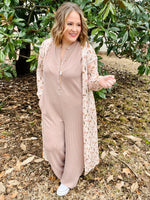 Ainsley Taupe Jumpsuit
