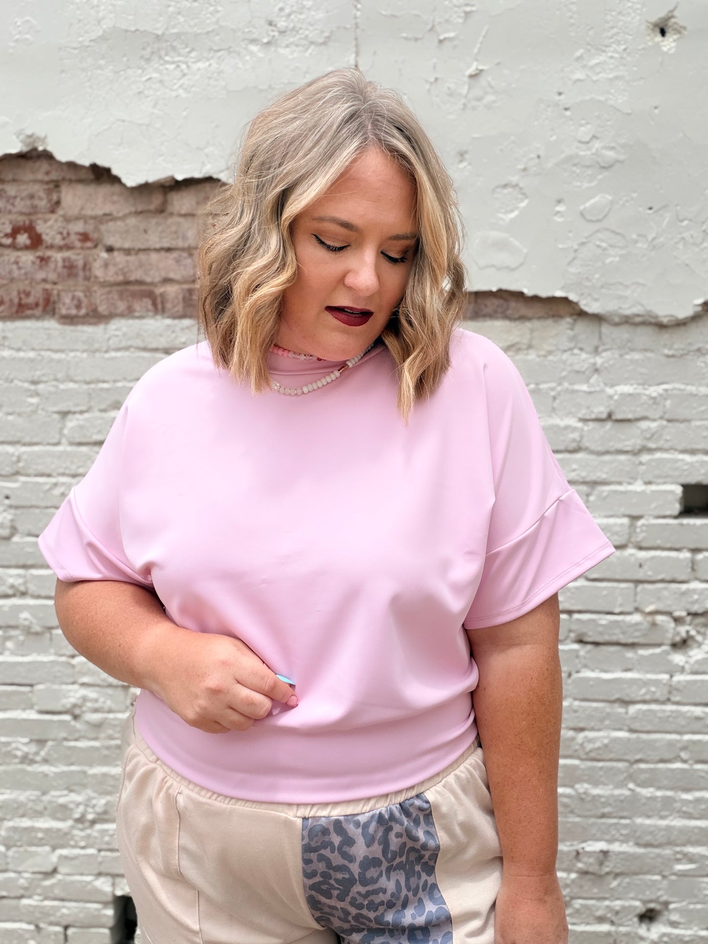 Lacey Pink Top
