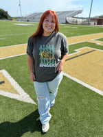 School Spirit Stacked on Comfort Colors (Customizable)