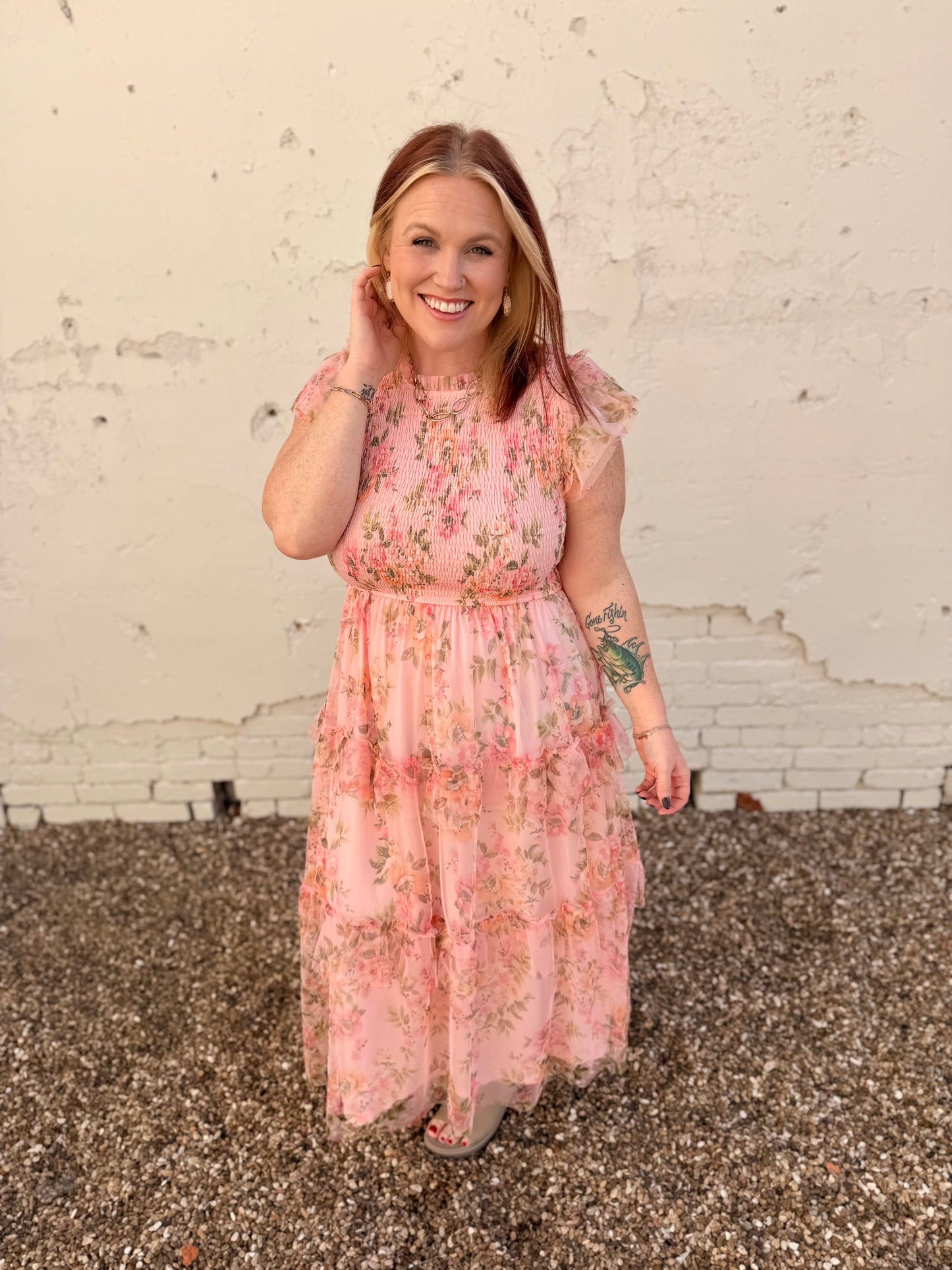 Addie Tulle Smocked Dress