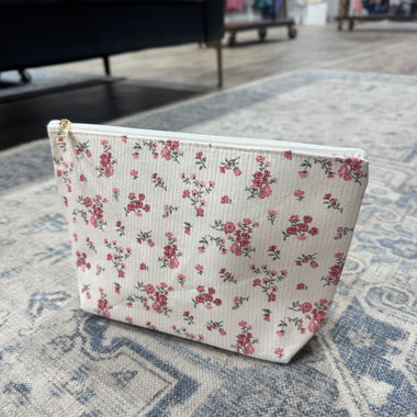 Floral Travel Makeup Pouch