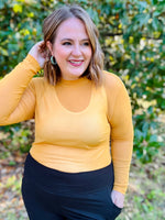 Laiklyn Mesh Top in Mustard