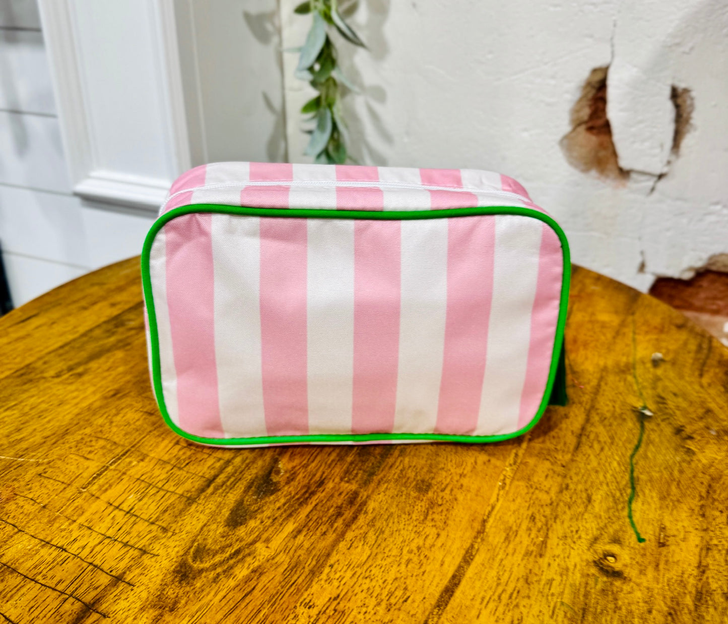 Striped Essentials Bag - Pink