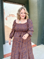 Abra Animal Print Maxi Dress