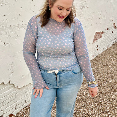 Bennie Baby Blooms Mesh Top