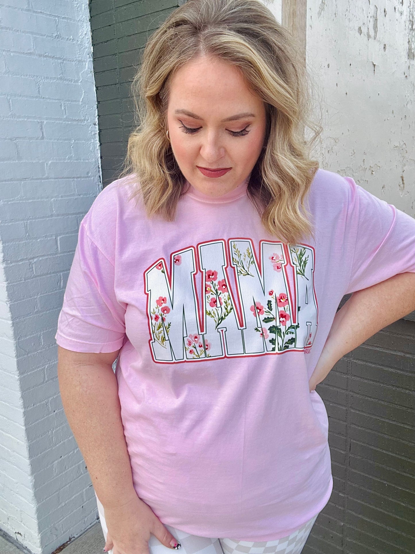Floral MAMA tee (Customizable!)