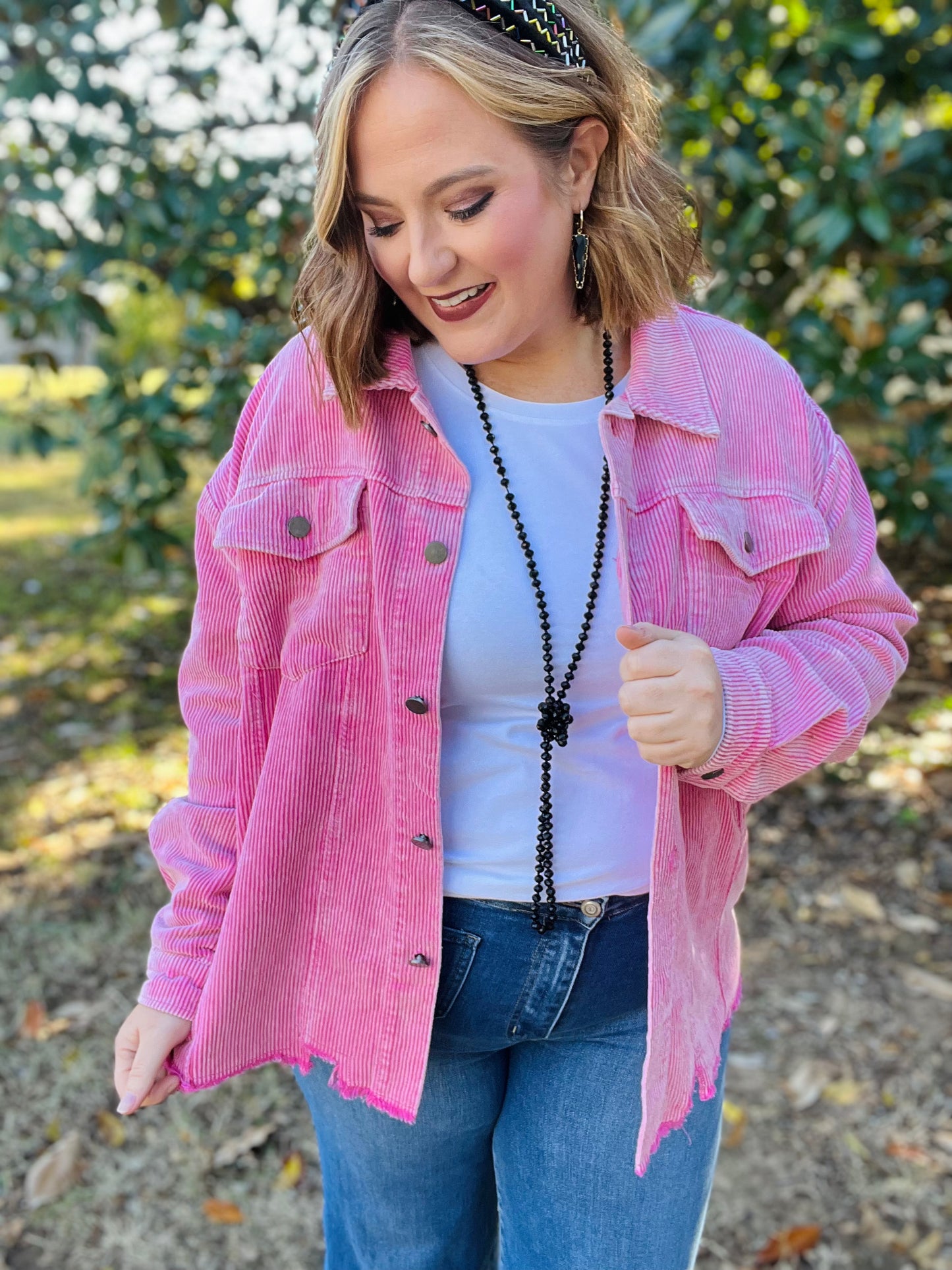 Samantha Corduroy Shacket (Multiple Colors)