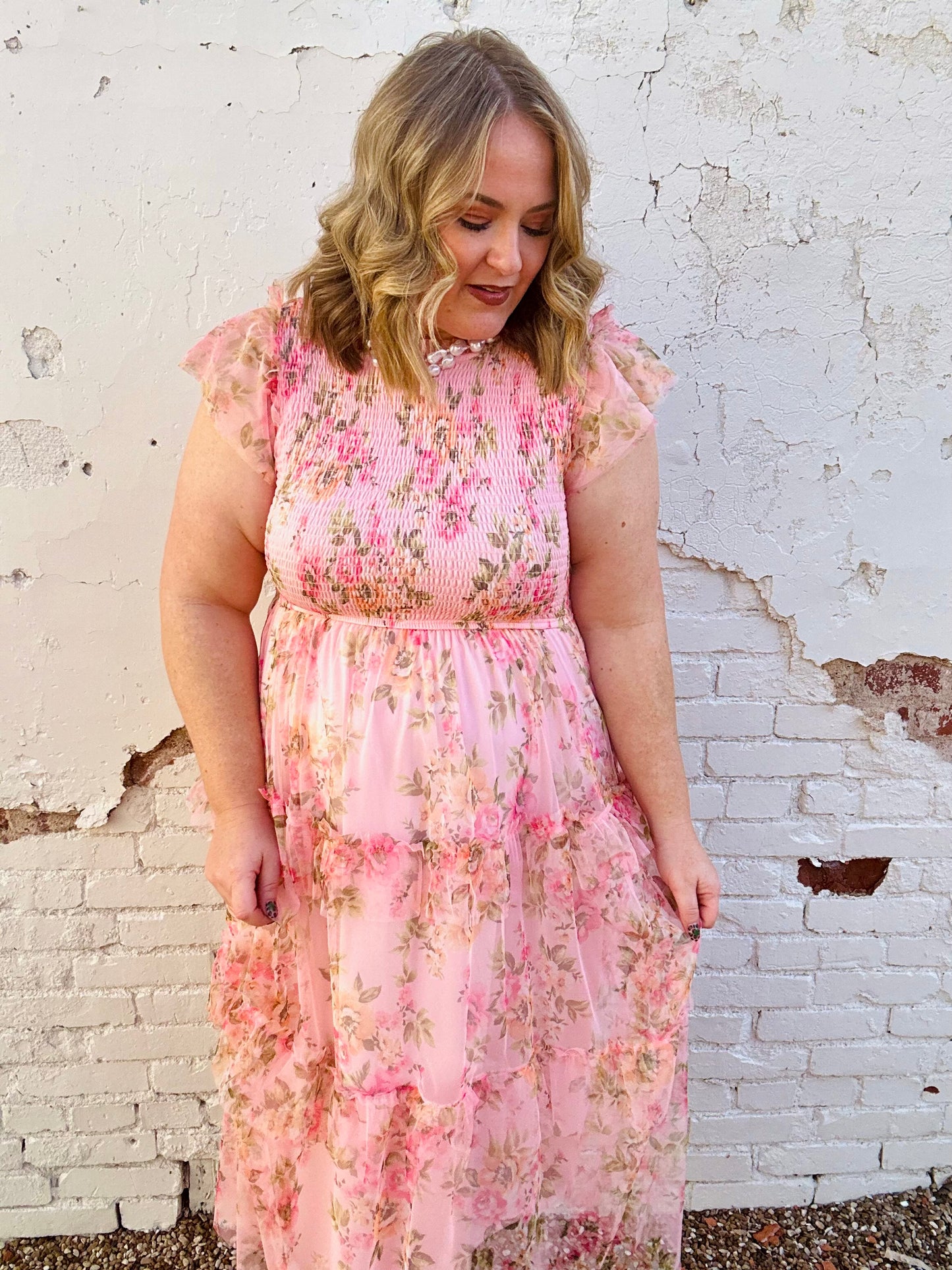 Addie Tulle Smocked Dress