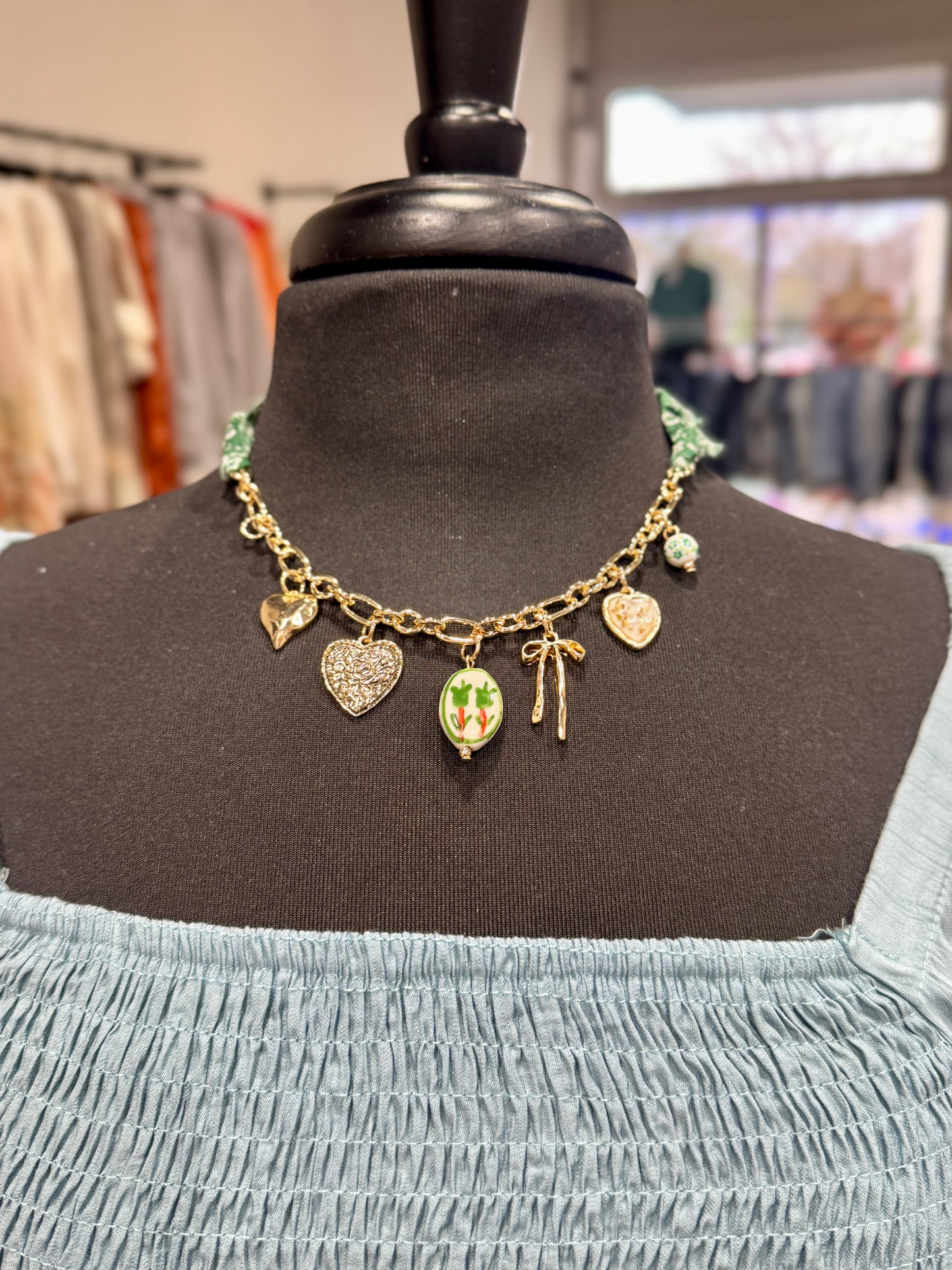 Scarf Charm Necklace