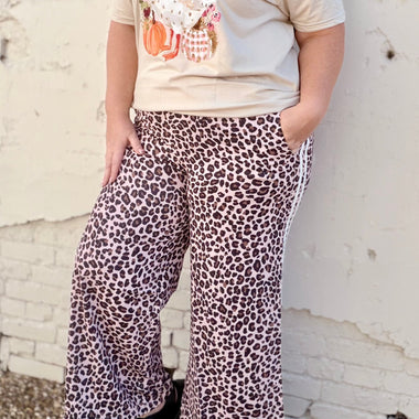 Tracy Leopard Striped Pants